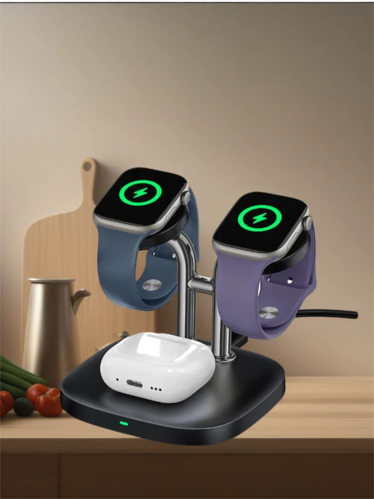 SwanScout 704A Dual Watch Charger Stand for Apple Watch Ultra 3 SE 2 11 10 9 8 7 6 Wireless Charging