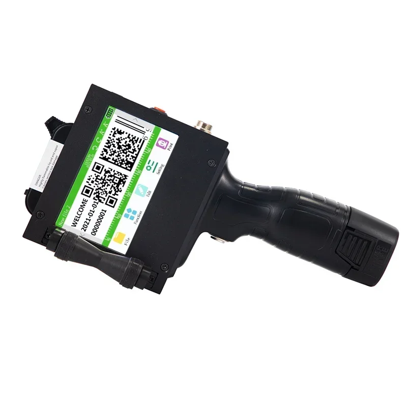 202650mm Handheld Expiry Code Inkjet Printer Printing Machine Date Encoder Batch Number Carton Outer Packing Box Inkjet