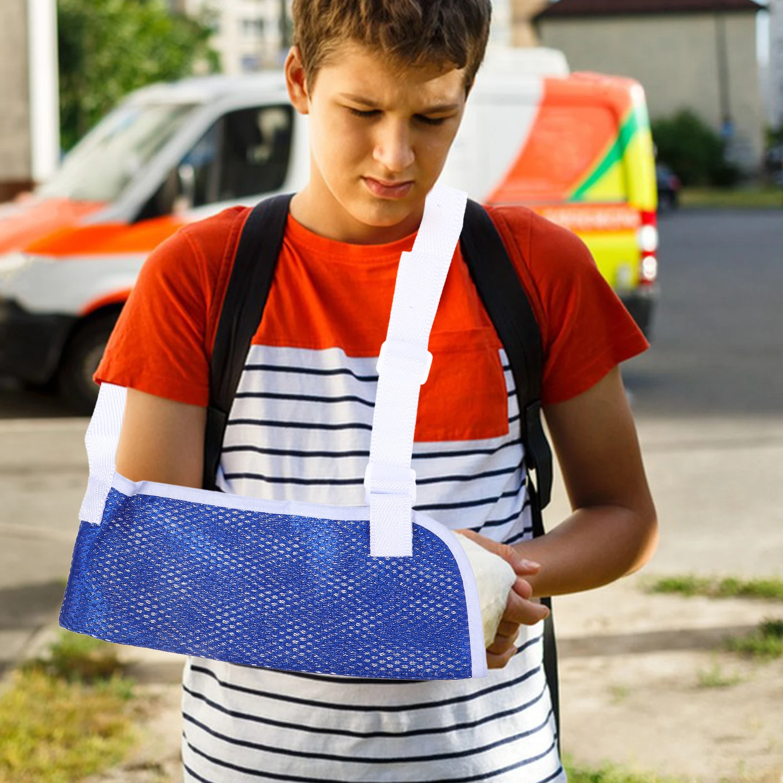 

Breathable Arm Sling Forearm Support for Kids Children Wrist Strap Adjustable Buckle Soft Premium Material Waterproof
