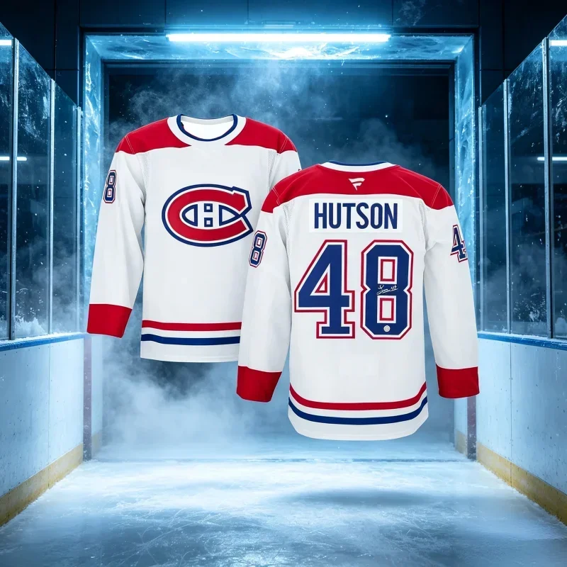 New 3D Printed Montreal Canadian Style Ice Hockey Jersey Breathable Quick Drying Outdoor Adult  Children's Parent-child Outfit