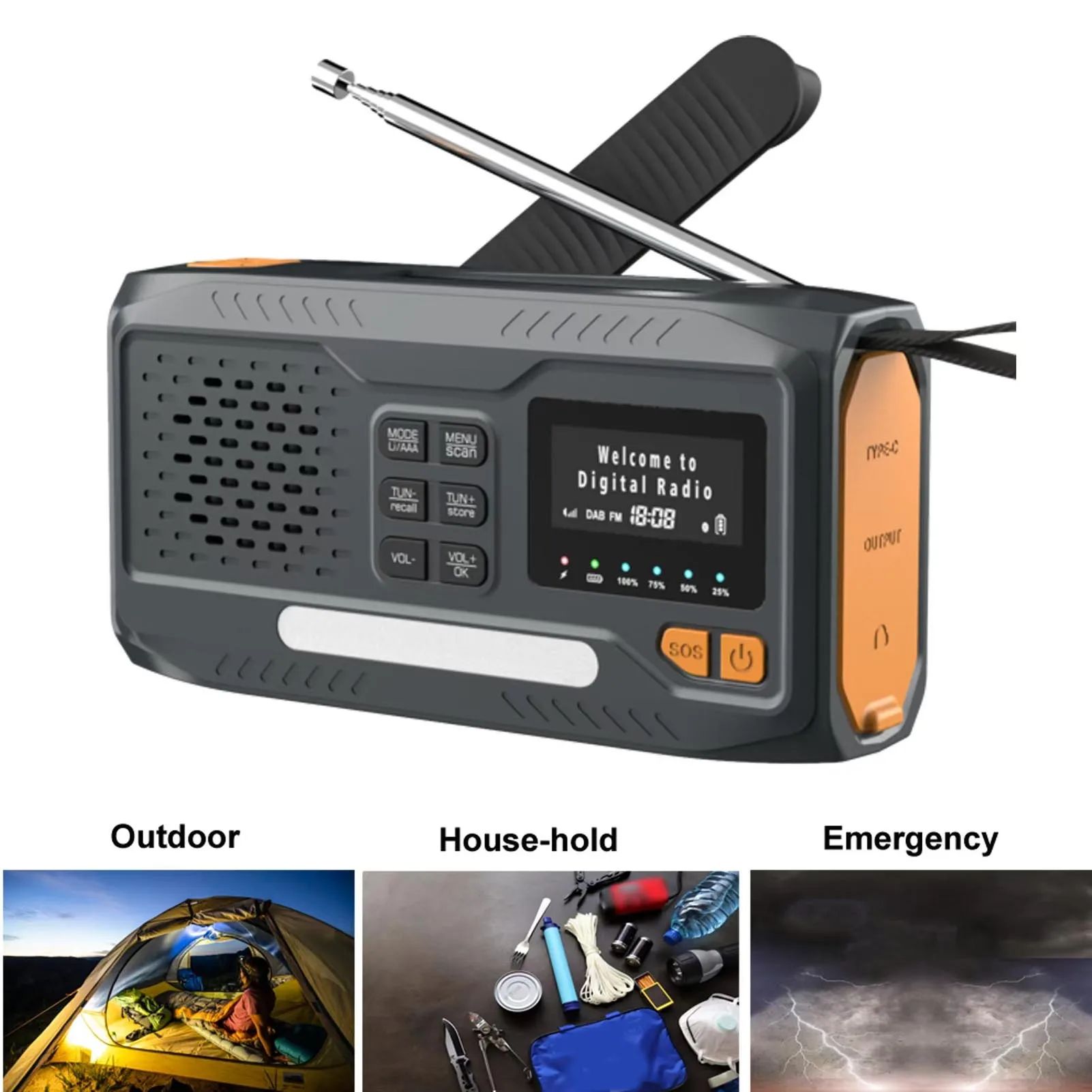 Emergency Radio IPX…