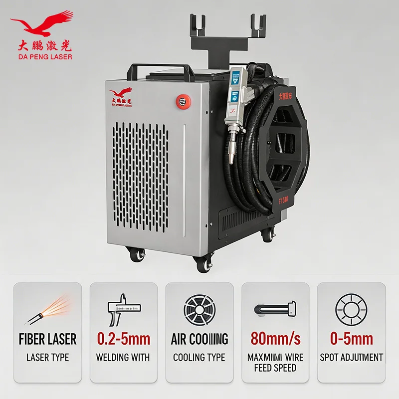 Lightweight Air Cooled Laser Welding 1500W 4 in 1 Handheld Laser Welder Cutter Cleaner