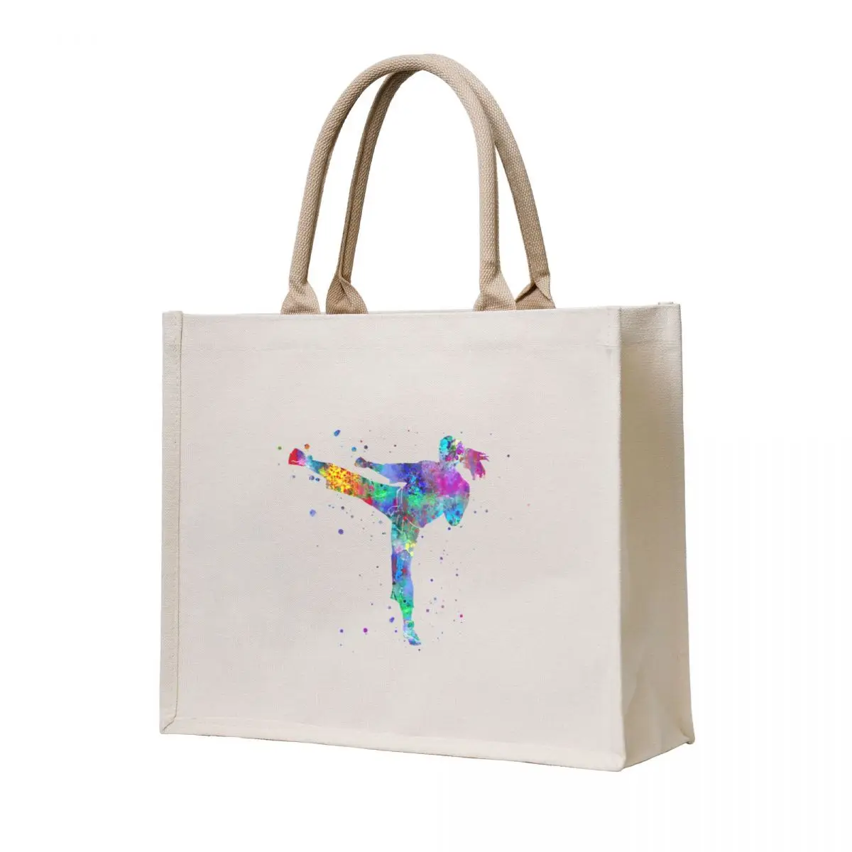

Karate fighter girl Tote Bag Big bag women Shopping bags Women bags