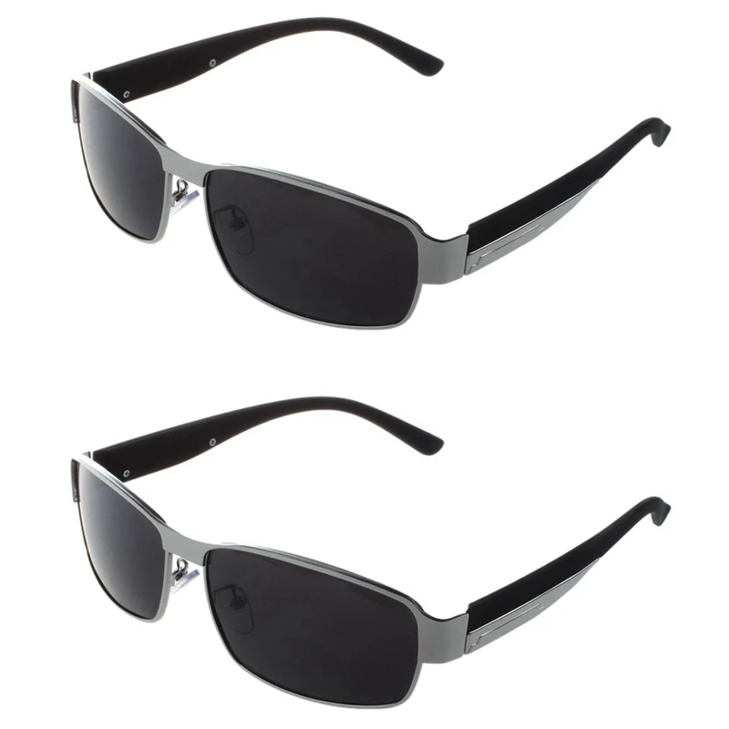 2X Fashion Driving Glasses Polarized Men Sunglasses Outdoor Sports Goggles Eyewear-Silver