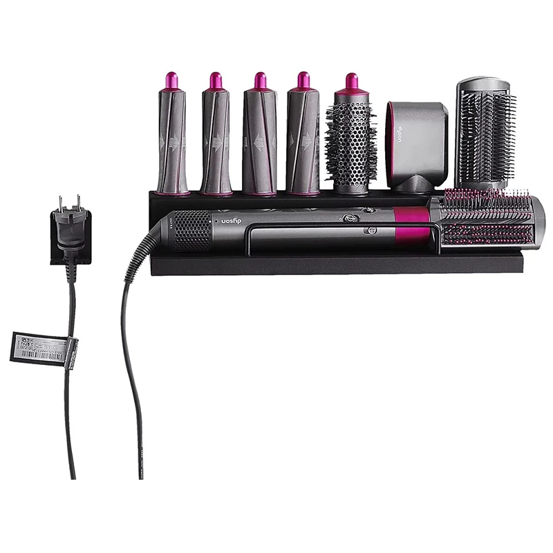 

For Dyson Airwrap Hair Curler Bracket Storage Rack Wall Mount Bracket Bathroom Organizer
