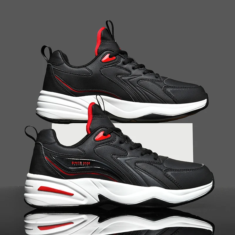 

Four Seasons Men's Shoes 2025 New Breathable Mesh Thick soled Sports Shoes for Youth Versatile Casual Running Shoes