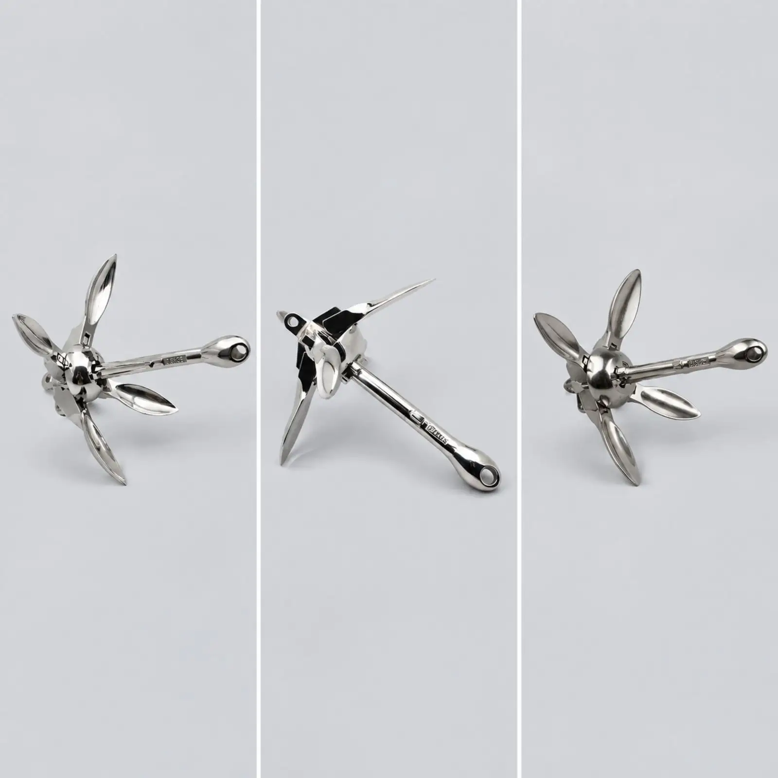 316 Stainless Steel Folding Boat Anchor for Saltwater Freshwater Marine Yacht Kayak Dinghy Secure Holding