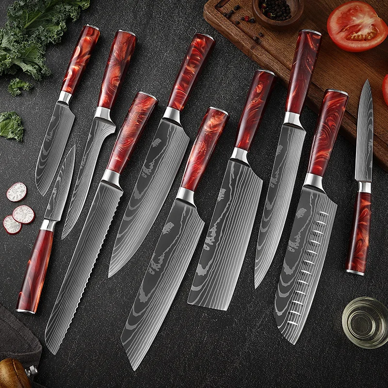 Forged Kitchen Knife Set Boning Butcher Knife Meat Cutting Fruit Cutter Fish Filleting Sushi Sashimi Cooking Knives нож