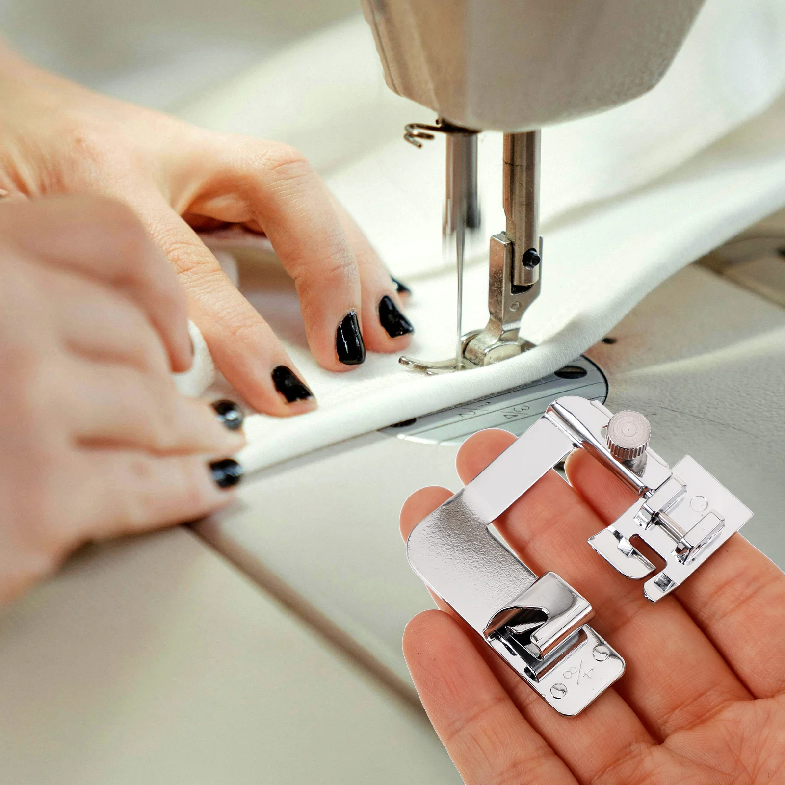 

9Pcs Stainless Steel Sewing Feet Set Professional Wear-Resistant Replaceable Multi-Function Household Accessory