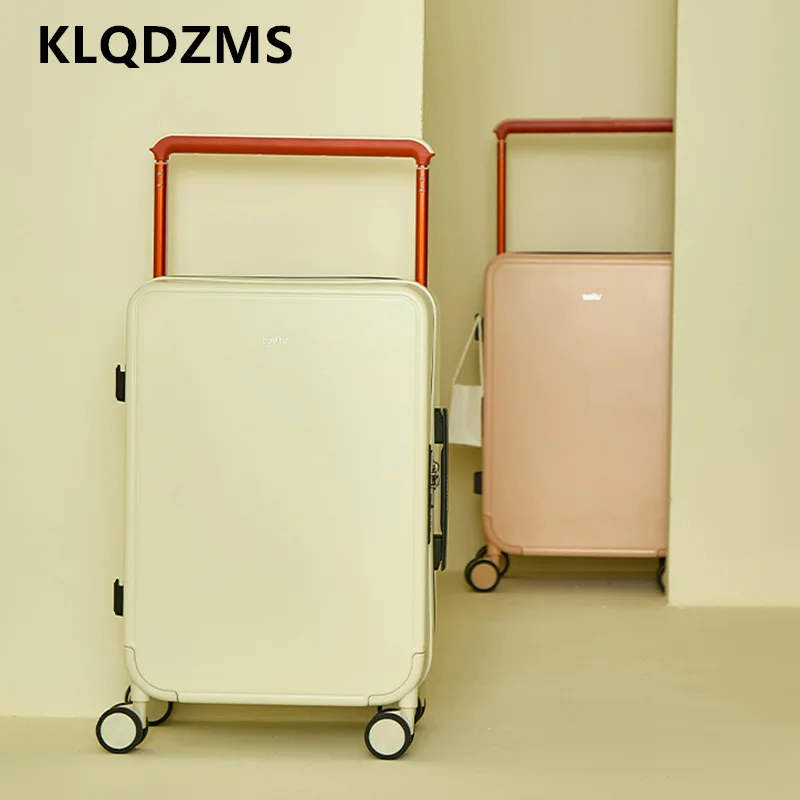 KLQDZMS Rolling Suitcase ABS + PC Boarding Box Multifunctional 18