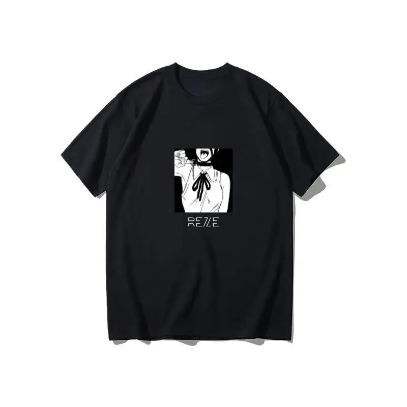 

Топы Harajuku Y2k, винтажная футболка с рисунком японского аниме, мужская футболка с принтом бензопилы, мужские футболки, женская одежда больших размеров