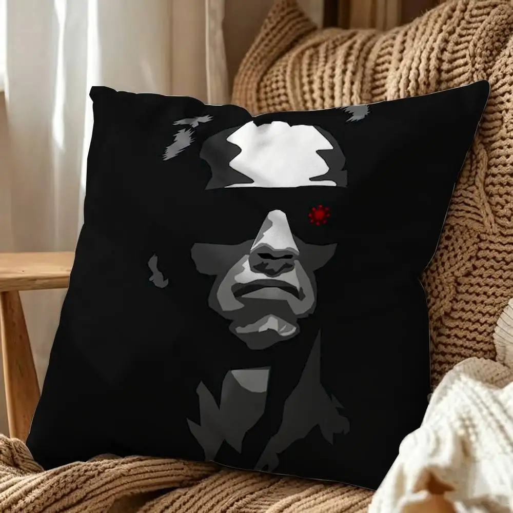 Movie Terminator Square Double-Sided Printed Pillow Case Sofa Cushion Cover Bedroom Bedside Decor