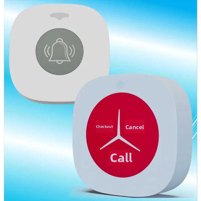 Long-distance beeper, restaurant button service bell Hotel restaurant Hotel private room club bell Without battery