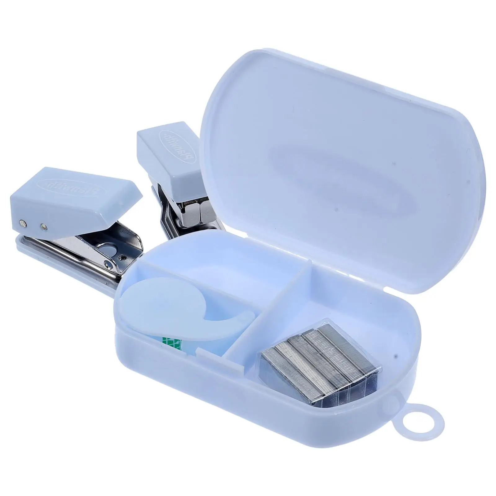 

Hand Tool Box Kit Small Tape Dispenser Cute Mini Desktop Stapler for Kids Metal with Travel
