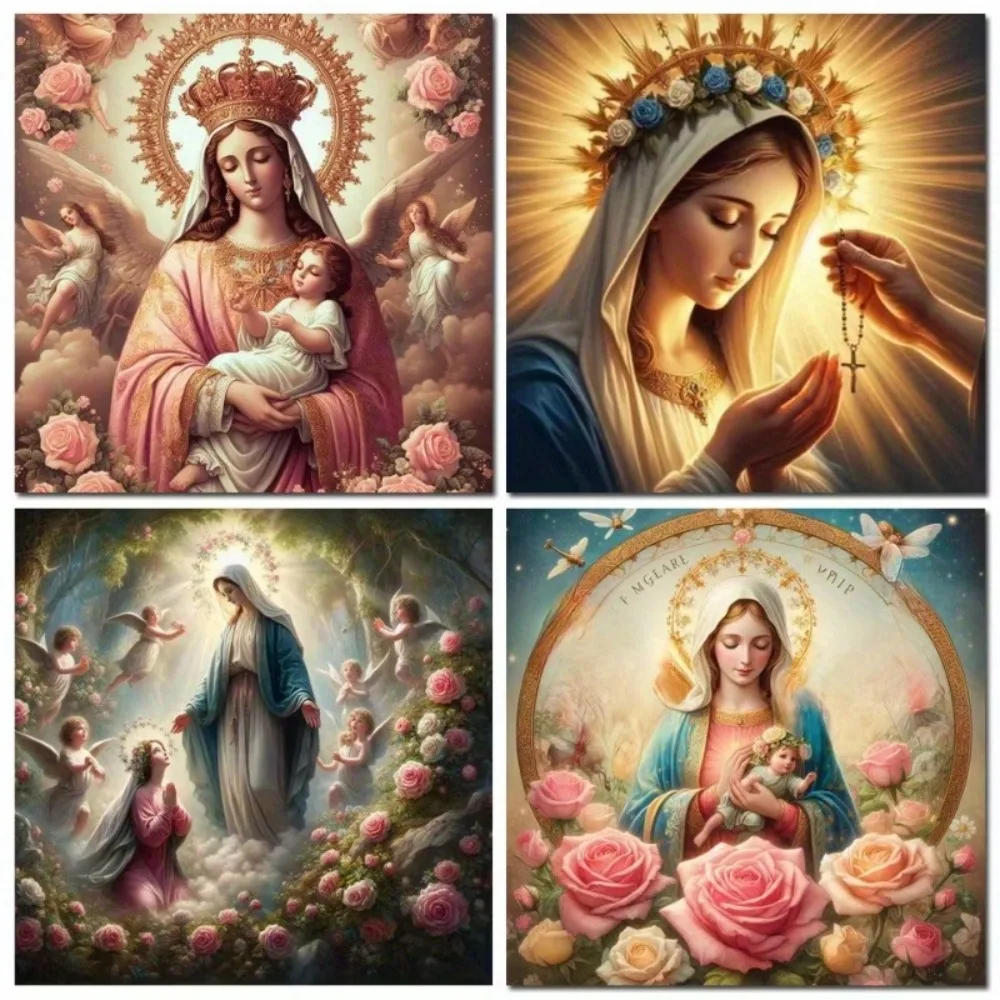 

The Virgin Mary Paper Jigsaw Puzzle 500/1000 Pieces DIY Assembly Home Art Decoration Gift Suitable As A Frameless Holiday Gift