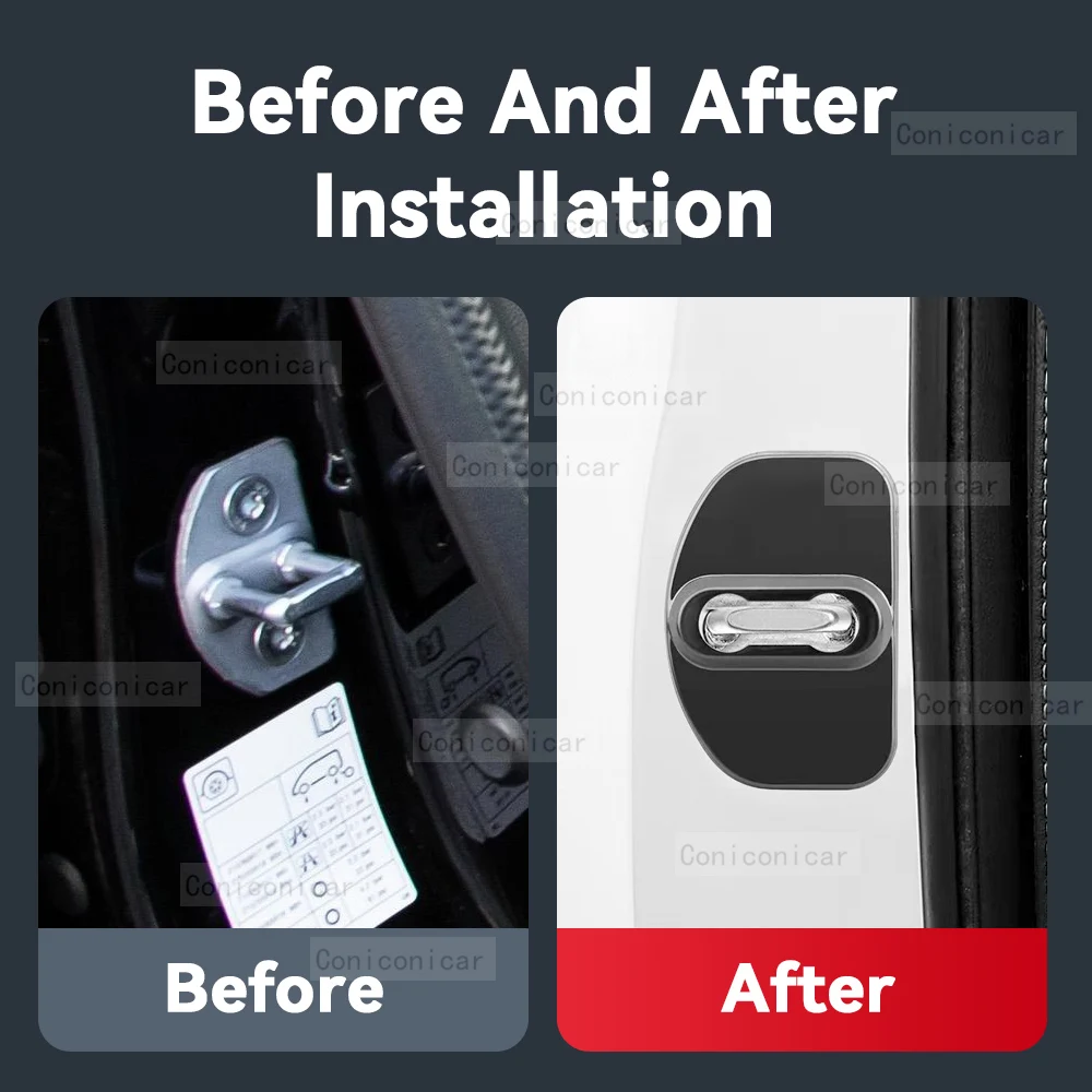 Car Door Lock Protector Cover Stainless Steel For RENAULT ARKANA 2020-2022 Protect Buckle Anti-rust Decoration Accessories