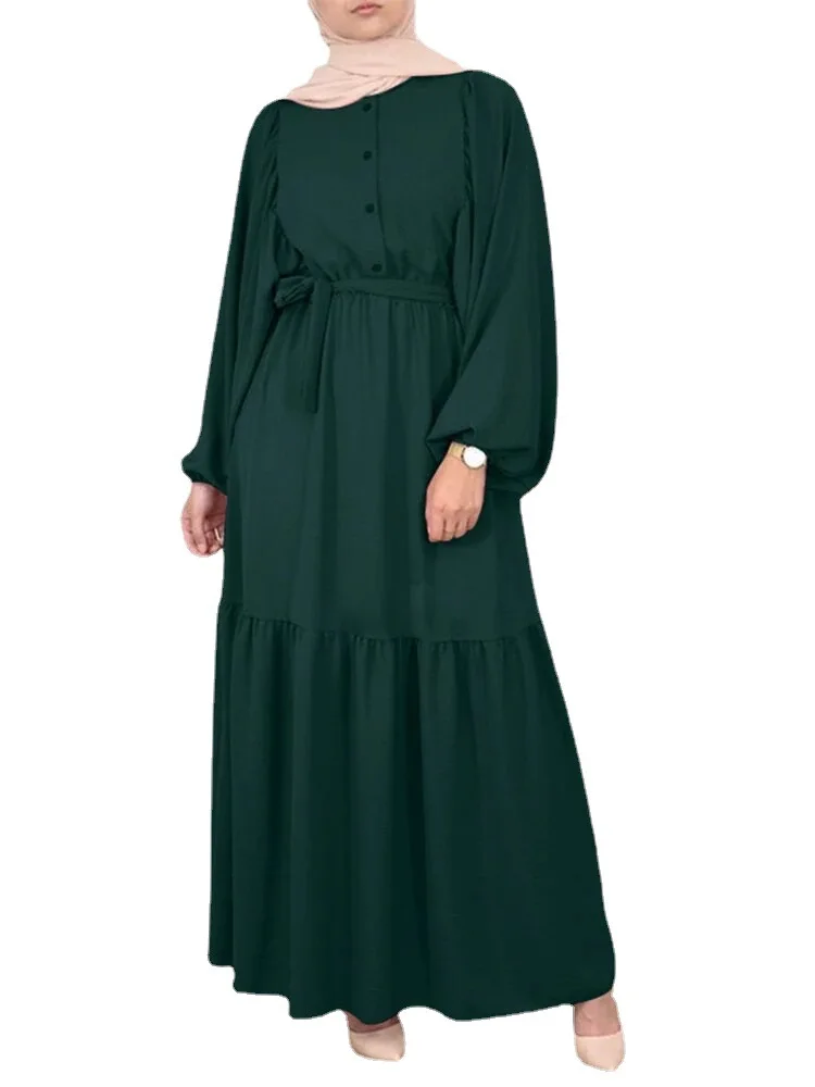 Eid-Abaya musulmana para mujer, Vestido largo de fiesta, Ramadán, Dubái, Turquía, Islam, Marruecos, caftán, 2023