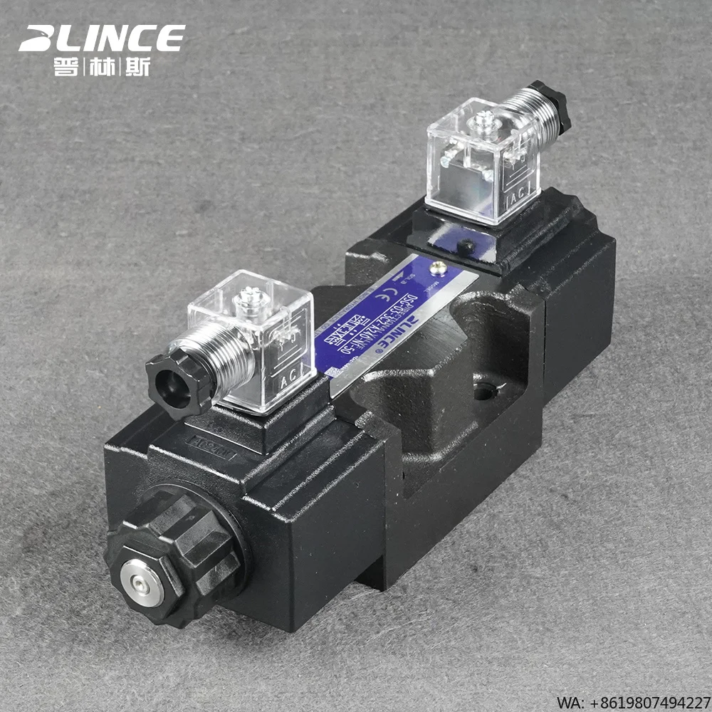 Blince DSG-03 120L/min AC 240V Die Casting  3 Position 4 Way Hydraulic Directional Valve Yuken Hydraulic Solenoid Valve
