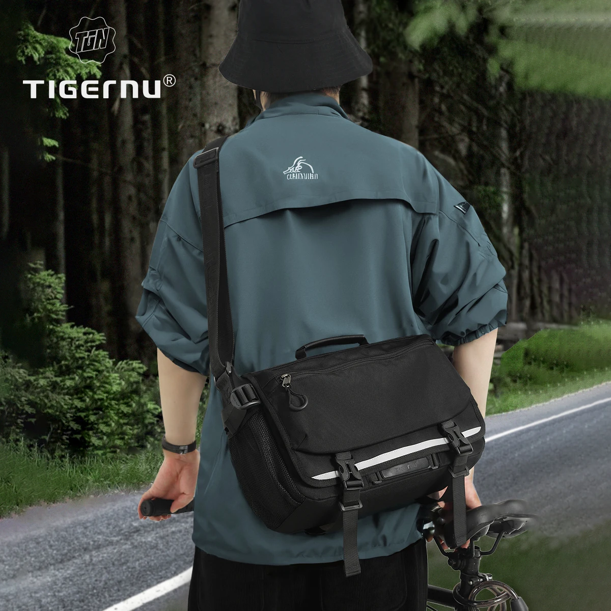 Tigernu Męskie torby na ramię Wodoodporna torba na aparat Modne torby kurierskie dla mężczyzn Torby na ramię Outdoor Pack Torby wideo Podróże