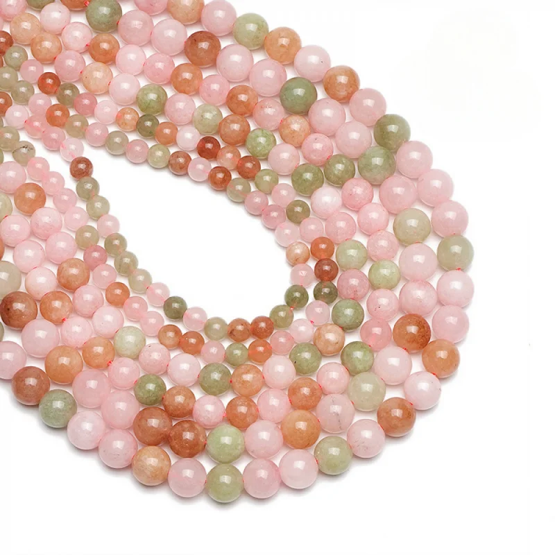 

Diy Crystal Accessories Loose Beads Natural Enhanced Apple Green 4/6/8mm Round Semi-Finished