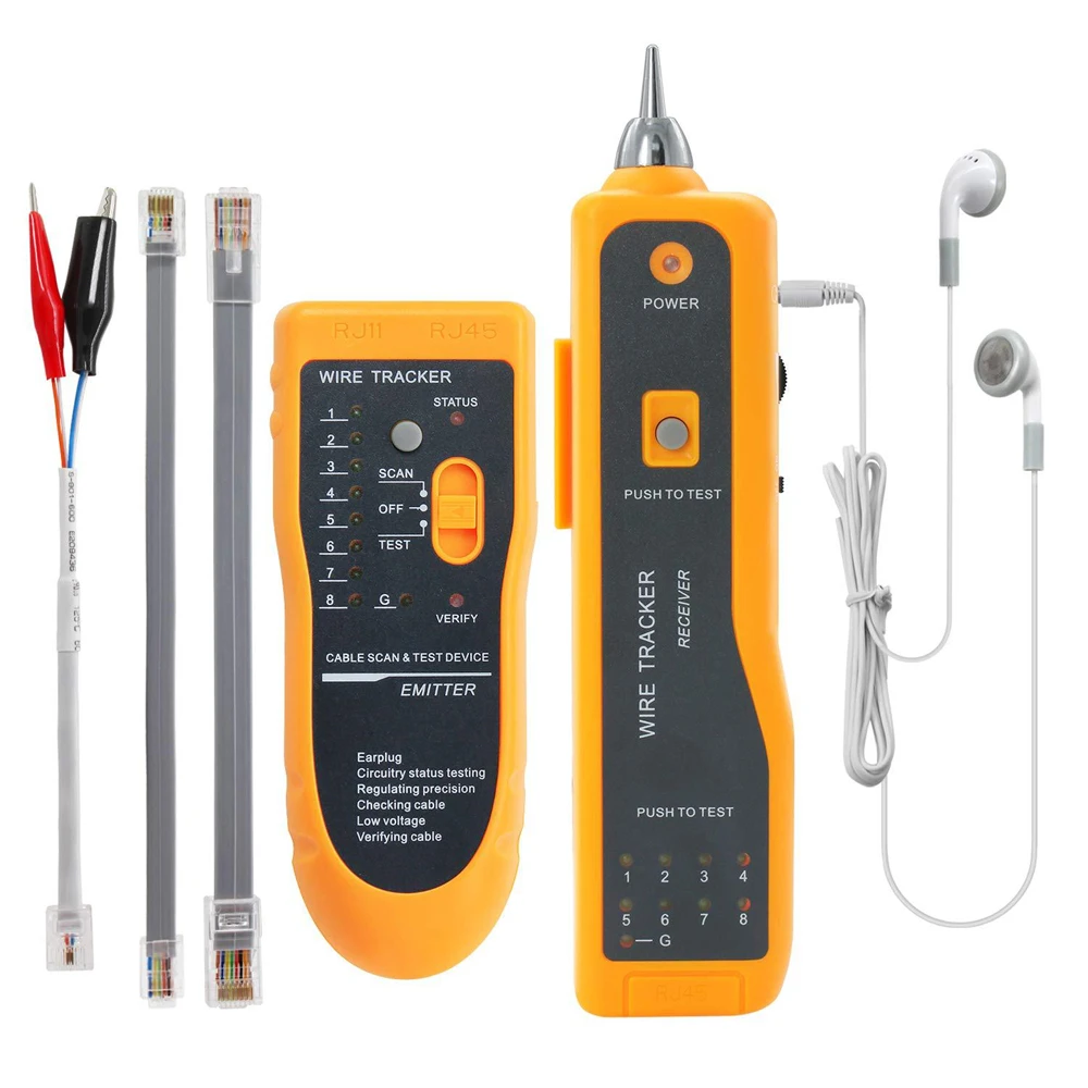 

JW-360 LAN Network Cable Tester Diagnose Tone Cat5 Cat6 RJ45 UTP STP Line Finder RJ11 Phone Telephone Wire Tracker