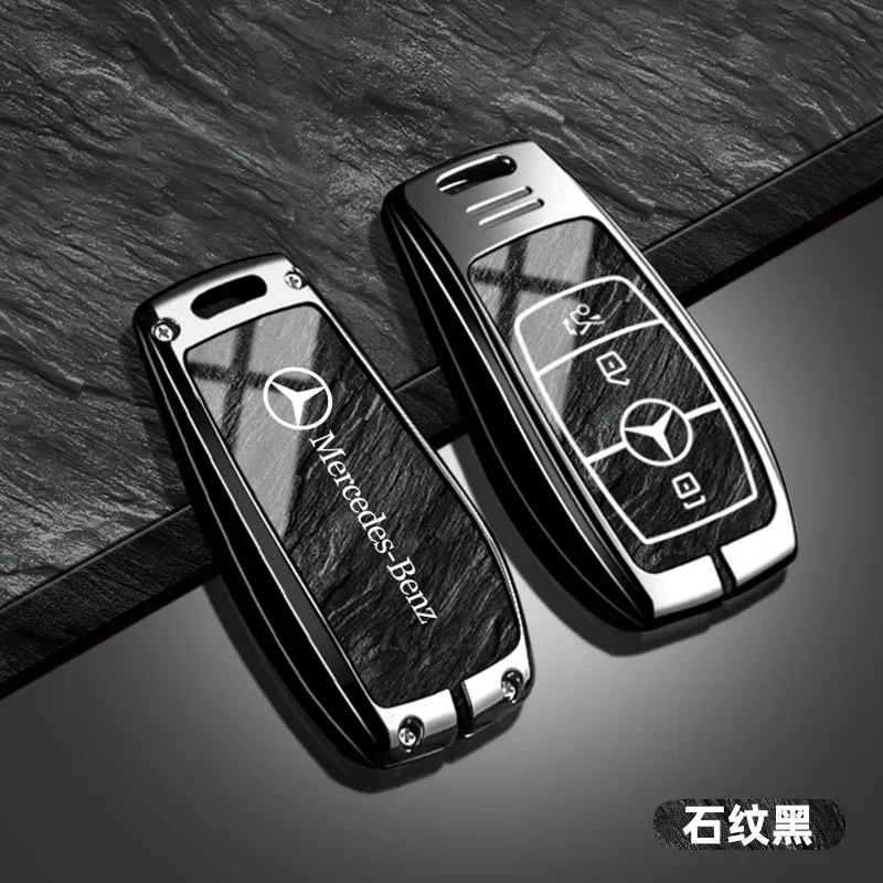 Alloy Car Key Case Cover For Mercedes Benz A B C E S G GLB GLC GLE Class GLS W177 W213 G63 X167 E300 AMG Keychain Accessories