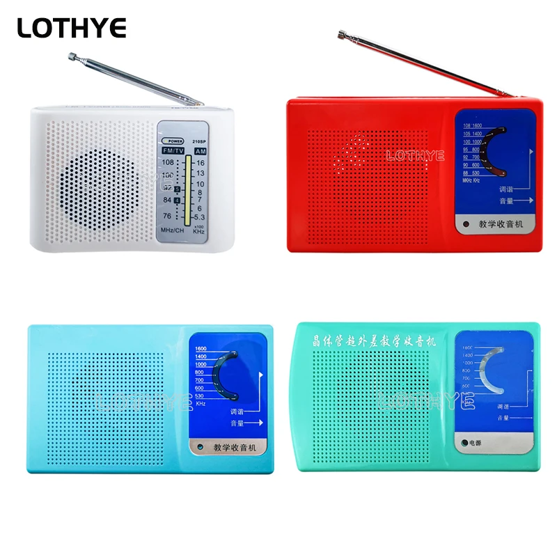 LOTHYE Multiple Types FM / AM Radio DIY Electronic Kit 6 / 7 Tube Radio Receiver Teaching Circuit Board Soldering Assembly Kit