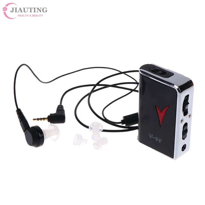 1set Mini Hearing Aids Noise Cancelling Sound Speech Enhancement Hearing Amplifier Hearing Aids For Hearing Loss Adults Elderly