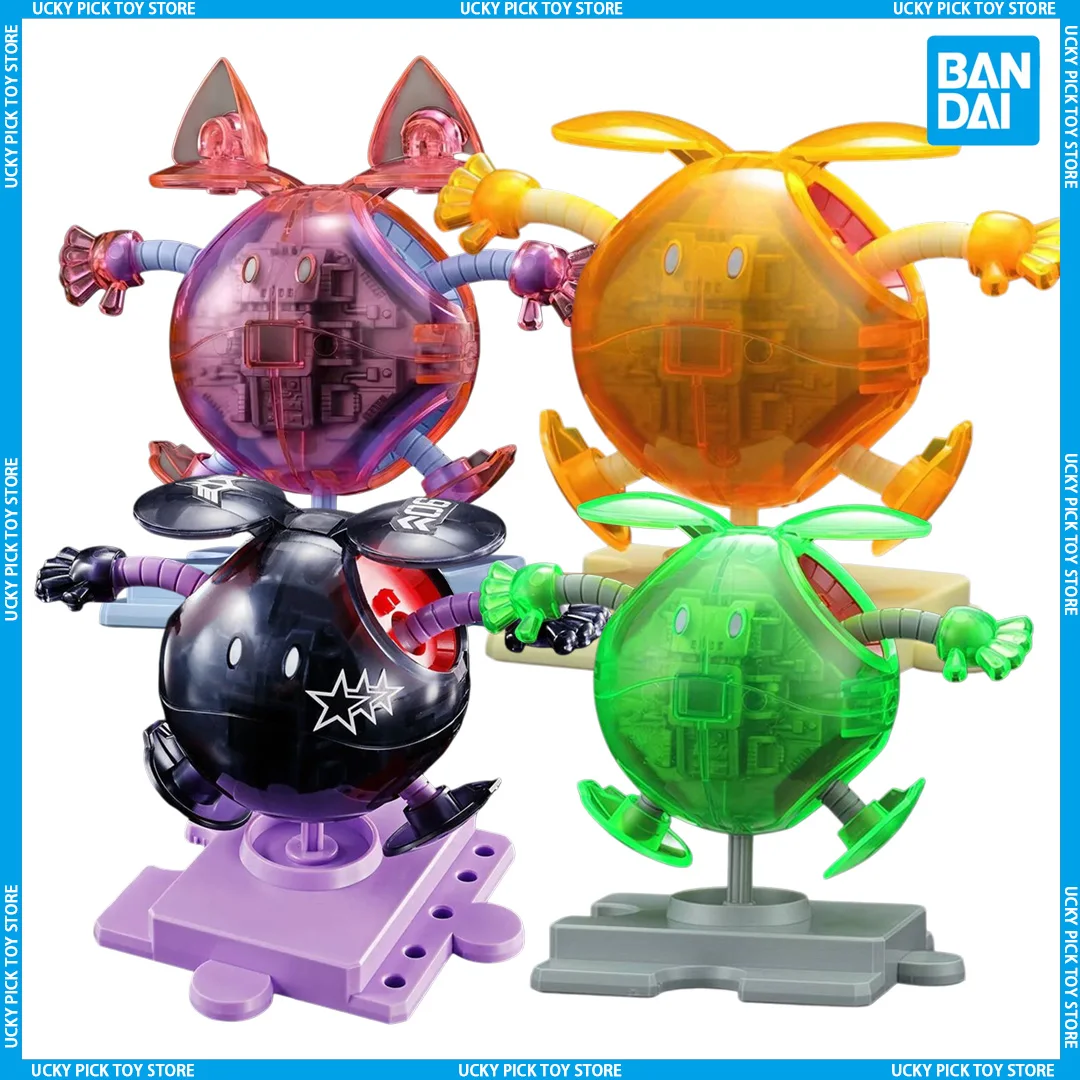 

Оригинальный конструктор Bandai Gundam HAROPLA Build HARO Clear Color Green Orange Black, аниме-фигурка, набор для сборки, игрушки, подарок для детей