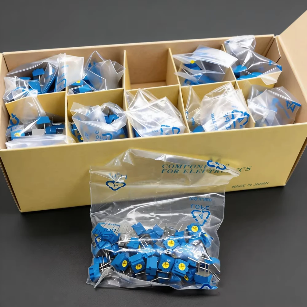 GF063P1-B103K 10KOhm Top Adjust Sealed Potentiometer B201/B501/B102/B202/B104/B204 1K 50K 100K Resistance Values Pack of 50Pcs