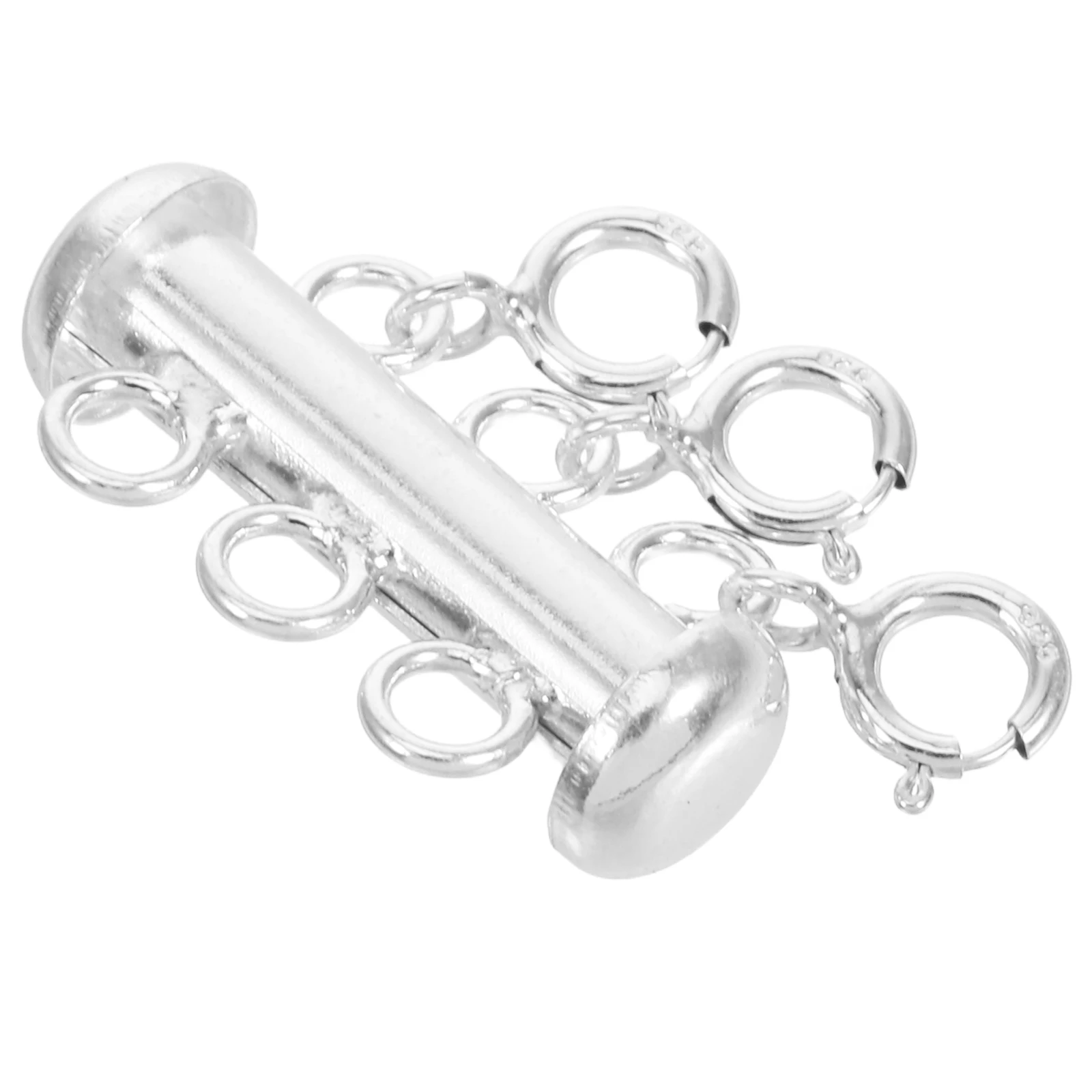 

Pearl Necklace Clasp Silver Layering Connector Detangler Separator for Bracelets Anklets Multistr Jewelry Durable Material