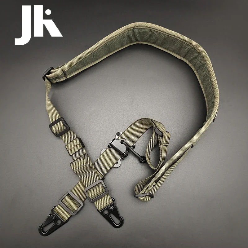 Tactical Rifle Sling Removable Modular 2  Point / 1 Point Sling Padded Combat Shooting Gun Sling Hunting Strap Accessories