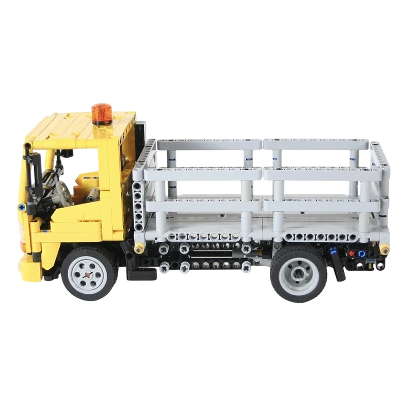 844PCS MOC-235293 NPR Stake Truck City Construction Model Building Block Engineering Car Bricks Toys Kit Boys Birthday Gift