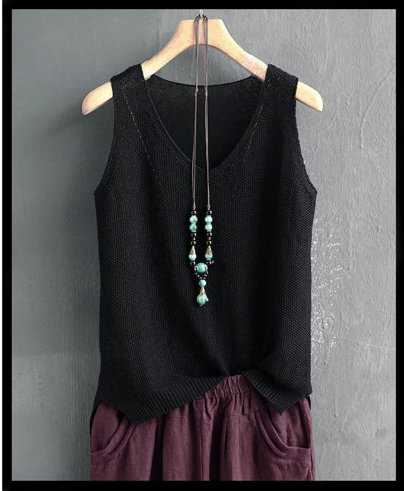 

Свободный камзол, женские топы, жилет, жилет для женщин, летняя вязаная футболка из ледяного шелка, базовая рубашка, женское нижнее белье без рукавов, топ на бретелях