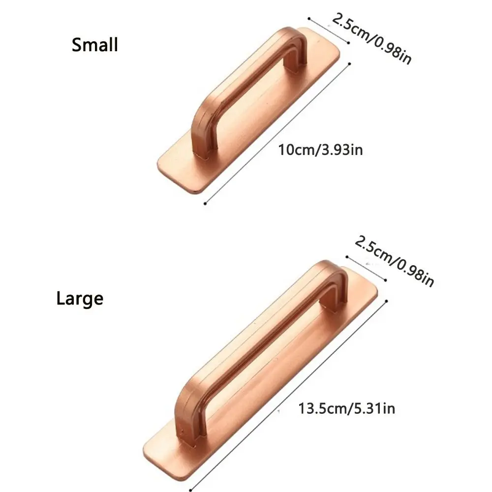 Fashion Knobs Door Handle No punching Self-adhesive Door Pull Surface Mounted Push-pull Cabinet Handle Cupboard