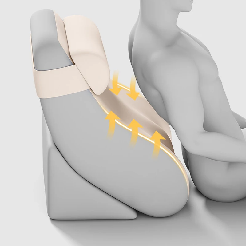 

Подушка из пены с эффектом памяти треугольной формы с подлокотниками — отличная универсальная поддержка для спины, подходит для сна на боку и на спине.