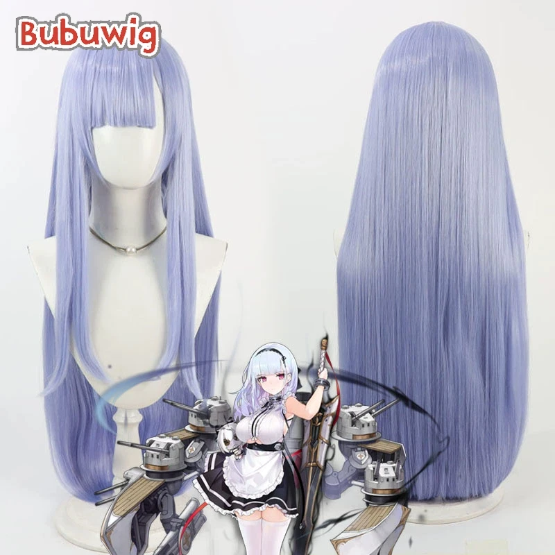 

Bubuwig синтетические волосы Dido косплей парики игра Azur Lane Dido ролевая игра Хэллоуин 70 см длинный прямой светло-голубой парик термостойкий