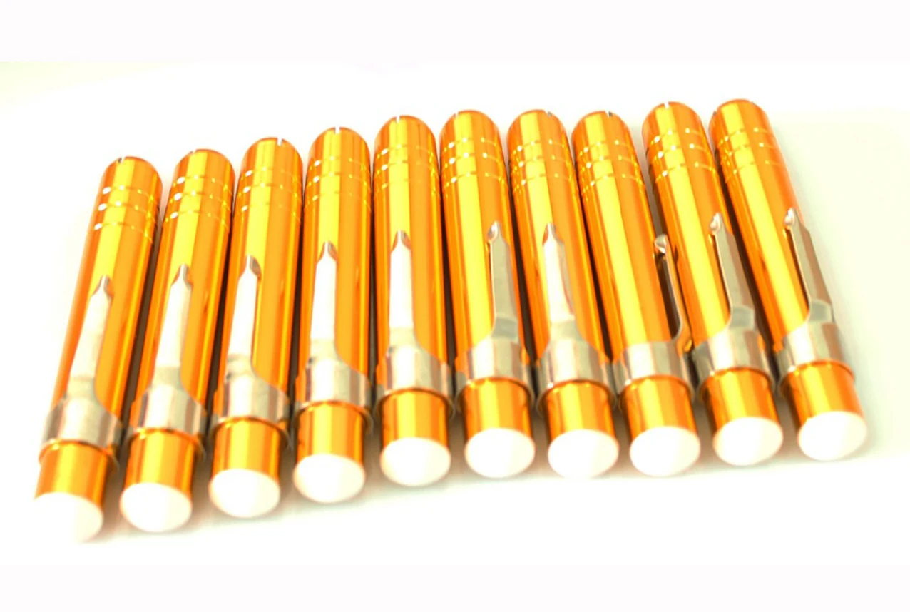 10pcs NEW ALUMINUM ALLOY CHALK HOLDER GOLDEN COLOR