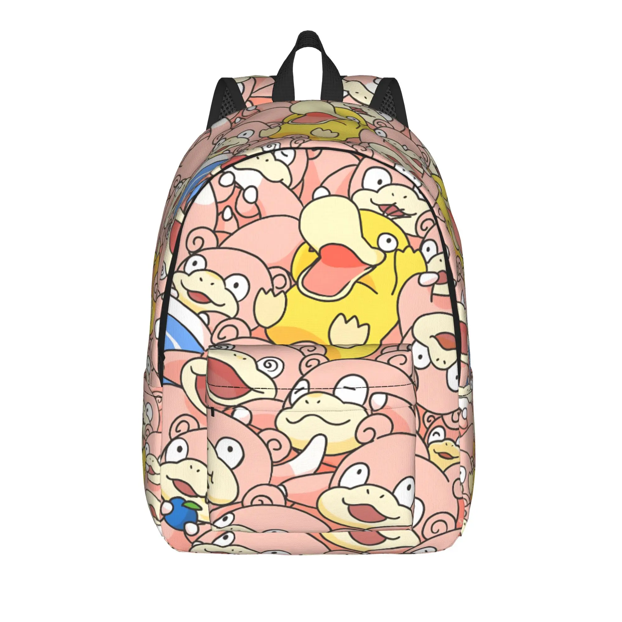 Fashion Funny Pokemon Theme Backpack  Mochilas Casual For Work Retro Washable Rucksack