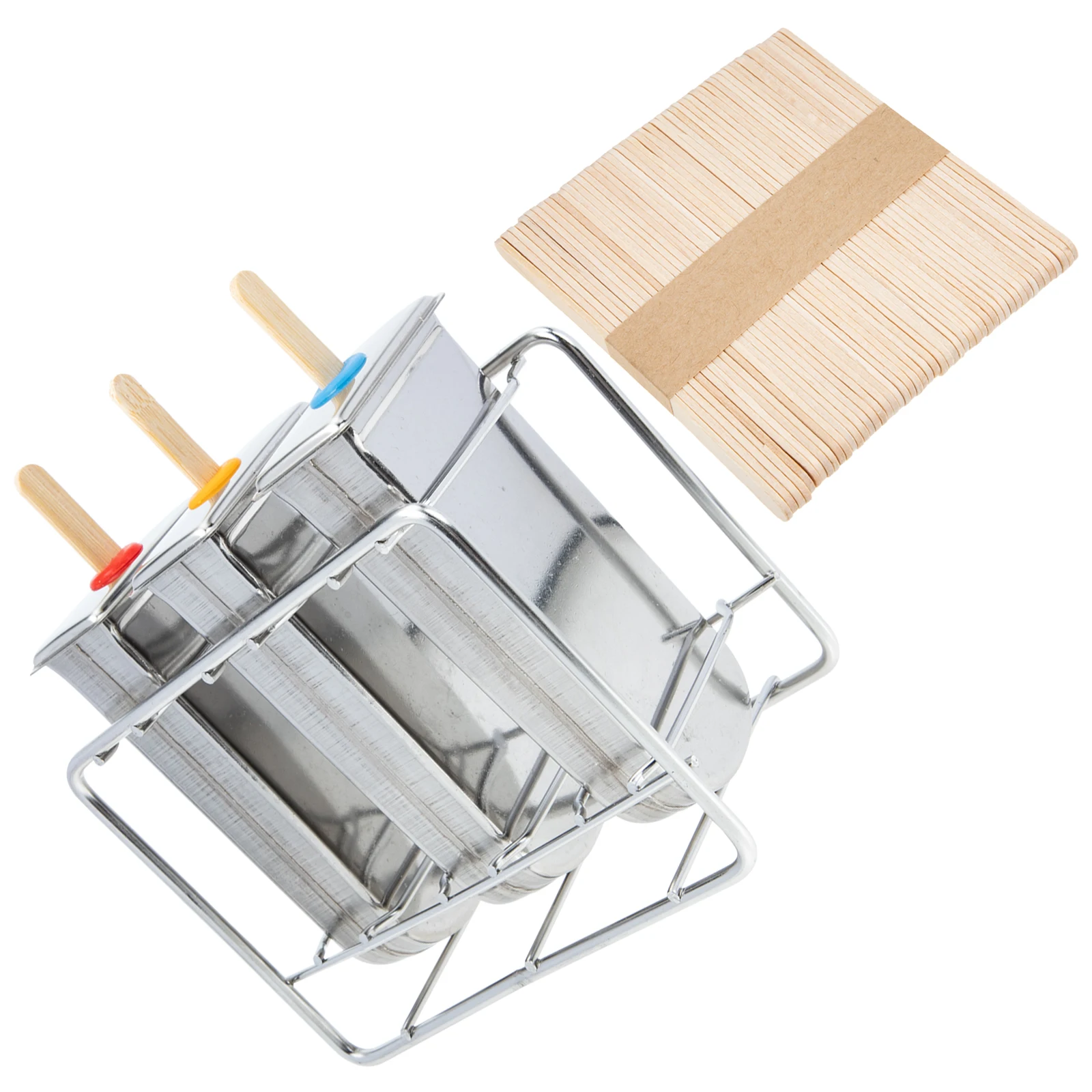 

Molds Stainless Steel Popsicle Icemaker Household Stick Ice-cream Moulds Baby Sticks