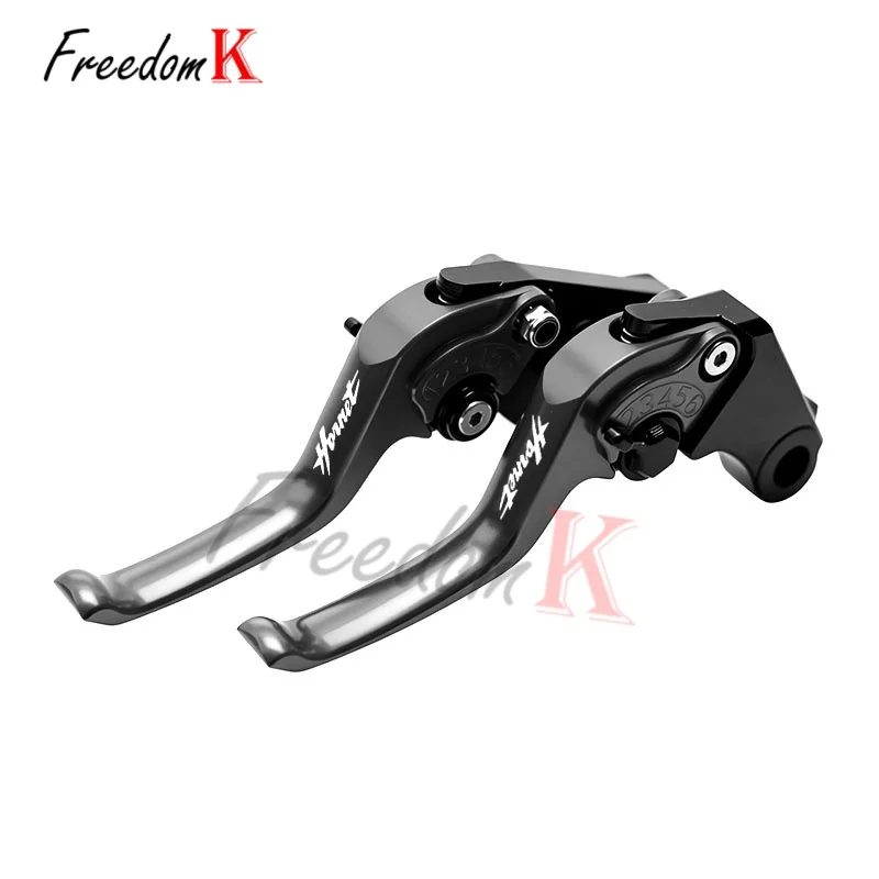For CB599 CB600 CB919 1998‑2007 Motorcycle Two Finger Short Adjustable Brake Clutch Levers CNC Aluminum Anti‑Slip Modification R