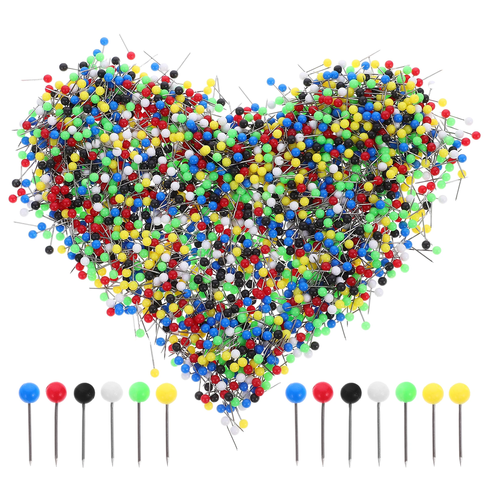 

5000 Pcs Red Black White Thumbtacks 1 8 Inch Diameter 4mm Map Pins Office Desk Accessories Storage Box Travel Photos