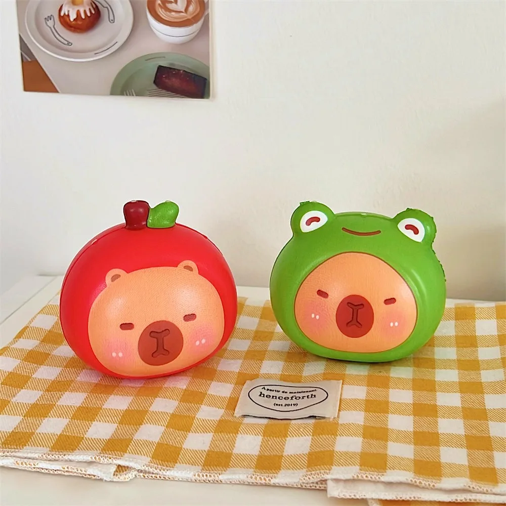 Funny Gift Cute Squeeze Capybara Toys Slow Rebound Soft Pinching and Decompressing Toy Cartoon PU Relief Relax Toys