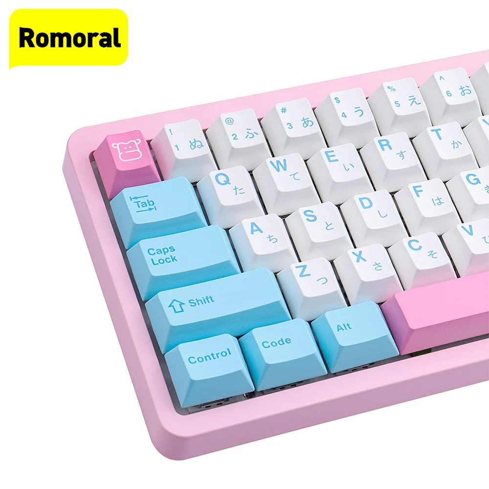 XDA Profile PBT Keycaps For Windows Apple MAC ISO Cherry MX Japanese English Keycap For DIY Custom Mechanical Keyboard