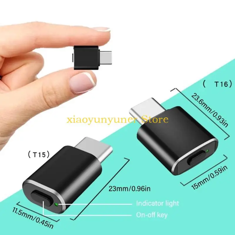 TypeC Mouse Mover Mouse Jiggler Mouse Movement Simulators Computer Awakening Artifact P9JB