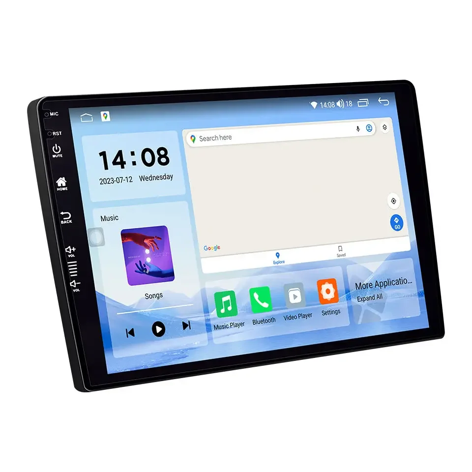 9 Inch Touch Android Car Radio DVD Player 6+128GB Universal Multimedia Stereo System WIFI 4G FM RDS Backup Camera Car Monitor