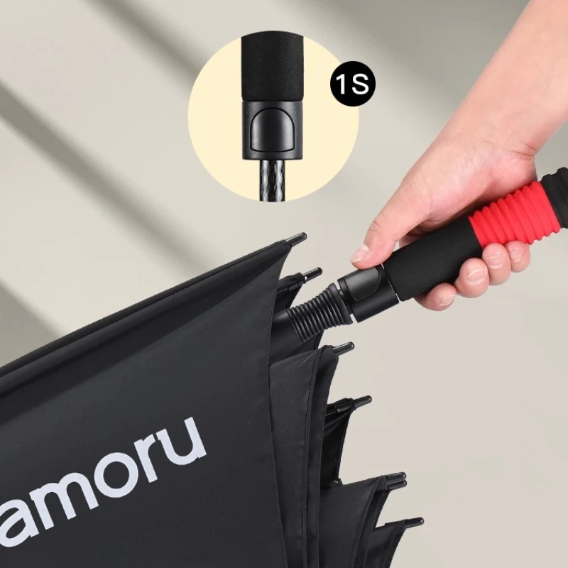 

‌Double Layer Golf Umbrella, Heavy Duty Windproof Long Shaft, Sun Rain Shelter, Business Men Canopy