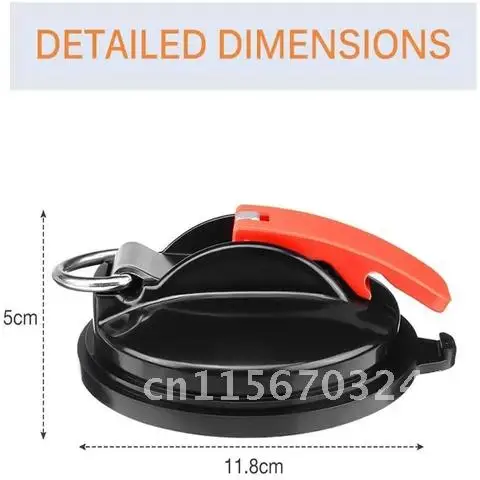 

Vacuum Suction Cup Anchor with Fixed Hook for Multifunction Heavy-Duty Car Watch Strap Suitable Bathroom Car