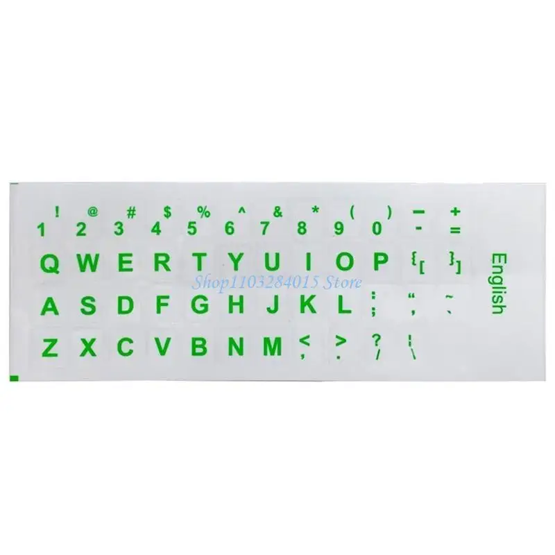 R6FF Keyboard Sticker Language-English Letter Proetction Foil Film for Laptop