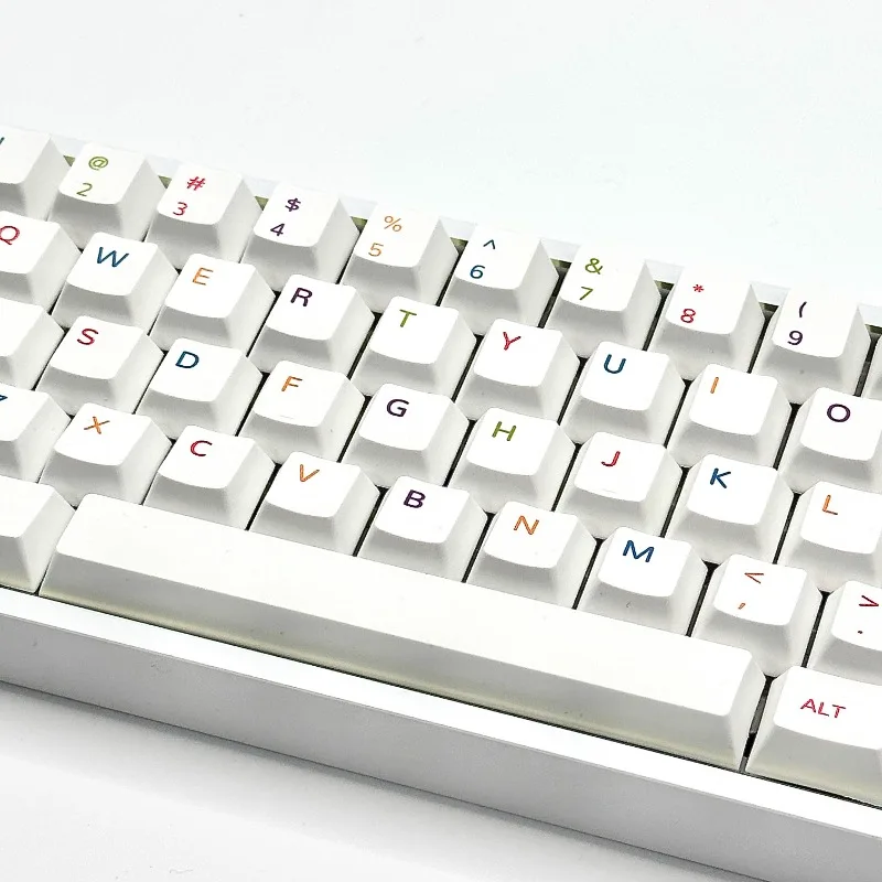 Multicolored Theme Keycaps Set Cherry Profile PBT Sublimation Custom Original Handmade Keycaps for Mechanical Keyboard Gifts